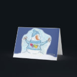 Snowman Christmas ist "Schnee" Nah Feiertagskarte<br><div class="desc">Möge dein Geist große Freude empfinden,  während Weihnachten nahe zeichne. Snowman fühlt sich,  dass Weihnachten "Schnee" nah in diesem lustigen Wortspiel ist Urlaubsplanung! Originelles Design von Christie Black von Kreationen aus dem Herzen.</div>
