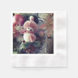 Snowman Christmas Paper Napkin Serviette