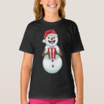 Snowman Christmas Popcorn T-Shirt<br><div class="desc">Dieses Design ist das perfekte Geschenk für einen Geburtstag, Weihnachten und andere Feiern. Es ist für Frauen, Männer und Kinder geeignet.</div>