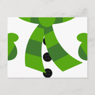 Snowman Christmas Postcard Feiertagspostkarte