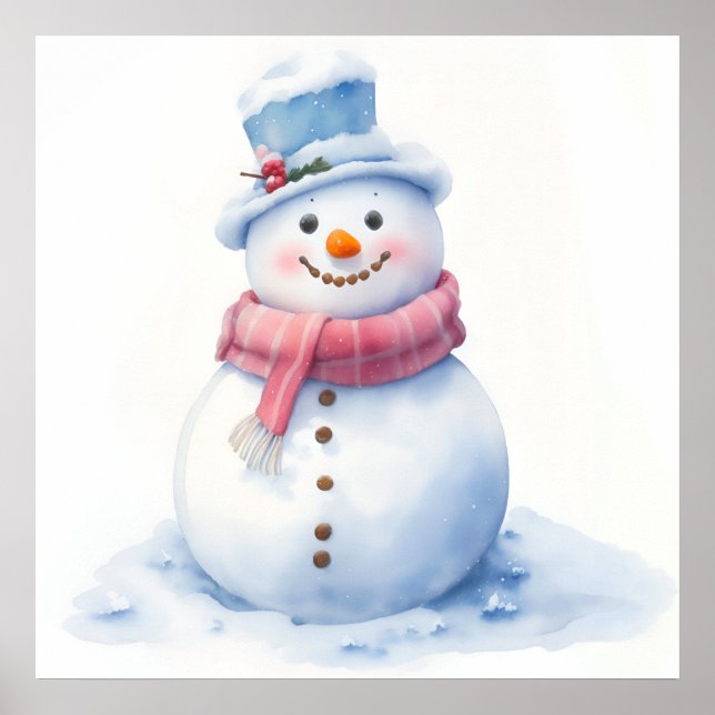 Snowman Christmas Poster (Vorne)