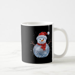 Snowman Christmas Retro Weihnachtsmannmütze Disco Kaffeetasse