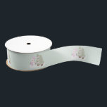 Snowman Christmas Ripsband<br><div class="desc">Snowman Christmas Celebrate your child's winter birthday with this cute and snowman wearing a pastel pink knitted hat and scarf. This theme is ideal for your little one’s winter birthday or kid’s Christmas party. Design is completely customizable. Check out the coordinating stationery and ohrs.</div>