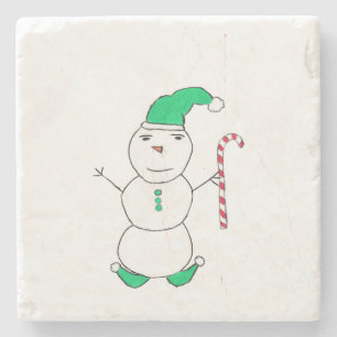 Snowman Christmas Steinuntersetzer