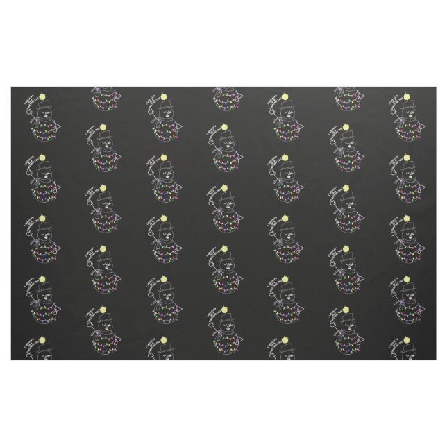 Snowman Christmas Tree Stoff (Fat Quarter (45,7 x 55,9 cm))
