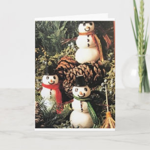 **SNOWMAN** CHRISTMAS TREE WISHEN FÜR SIE!** KARTE