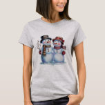 Snowman Christmas Vintag Holiday T-Shirt<br><div class="desc">Snowman Christmas Vintag Holiday</div>