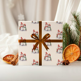 Snowman Christmas Wrapping Paper | Jolly Gift Wrap Geschenkpapier