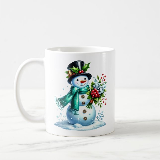 Snowman Coffee Tasse (Links)