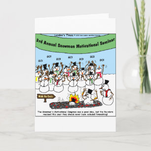 Snowman Convention Funny Christmas Geschenke & T-S Feiertagskarte