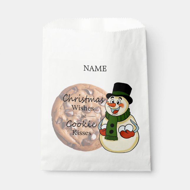 Snowman Cookie Sleeve Geschenktütchen (Vorderseite)