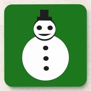 Snowman Cork Untersetzer lächeln Weihnachten
