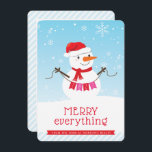 SNOWMAN CORPORATE HOLIDAY niedlich Snowbusiness Einladung<br><div class="desc">von kat massard >>> https://linktr.ee/simplysweetpaperie << Send und extra besondere Nachricht mit Stil und Pizzazz in diesem Jahr... Vielen Dank an Ihre Kunden und ermutigen Sie zum Rückkehrgeschäft mit dieser niedlichen Weihnachtskarte. Option, um Ihr Logo auf der Rückseite TIPS 1. Um das Foto zu verändern, drücken Sie den Knopf "Anpassen"....</div>