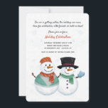 Snowman Couple Einladung<br><div class="desc">Eine süße Einladung mit ein paar Schneemenschen, die in ihrer Finesse gekleidet sind. (Designed by Freepik). ()Die Karte ist leicht mit Ihrem Wortlaut, Schriftart und Schriftfarbe anzupassen.() Nicht genau das, was Sie suchen? Alle unsere Produkte können auf Ihre Bedürfnisse zugeschnitten werden, ohne Aufpreis.() Kontaktieren Sie uns einfach unter askcottonlamb@gmail.com.() Koordinierung...</div>
