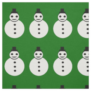 Snowman Craft Fabric lächelt Weihnachten Stoff