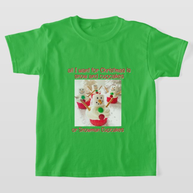 Snowman Cupcakes 2 T-Shirt (Ablage )