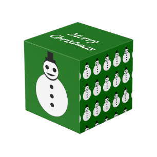 Snowman Custom Foto Cube lächeln Weihnachten Würfel