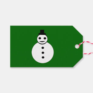 Snowman Custom Gift Tags lächeln Weihnachten Geschenkanhänger