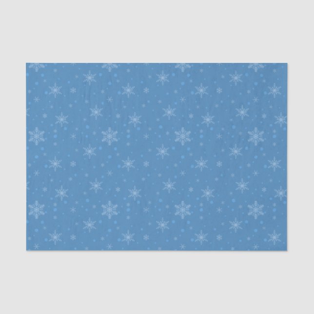 Snowman Cutout Snowflake Seidenpapier (Vorderseite)
