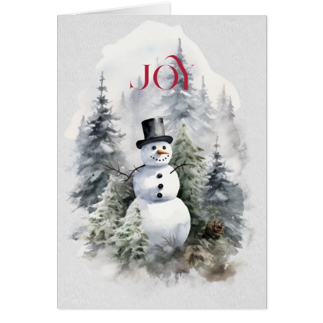 Snowman dans la forêt avec Red JOY (Devant)