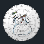 Snowman-Dartboard Dartscheibe<br><div class="desc">Snowman Dartboards für Dartspieler,  die sich an Weihnachten eine gute Zeit gönnen wollen. Snowman ist die Original-Cartoon-Kunst von Steamy Raimon.</div>