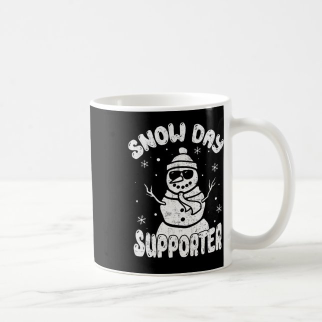 Snowman Day Supporter Lehrerin Student Snowman Win Kaffeetasse (Rechts)