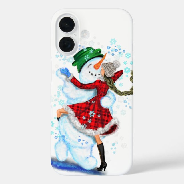 Snowman de Noël et danseuses coque iphone (Verso)
