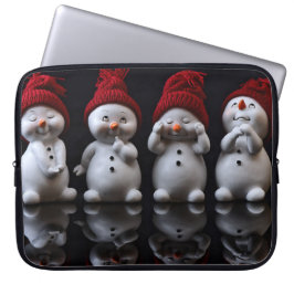 Snowman Design Laptop Sleeve