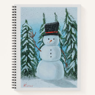 Snowman-Digitalmalerei Notizbuch