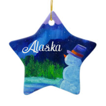 Snowman Dreams Keramik STAR