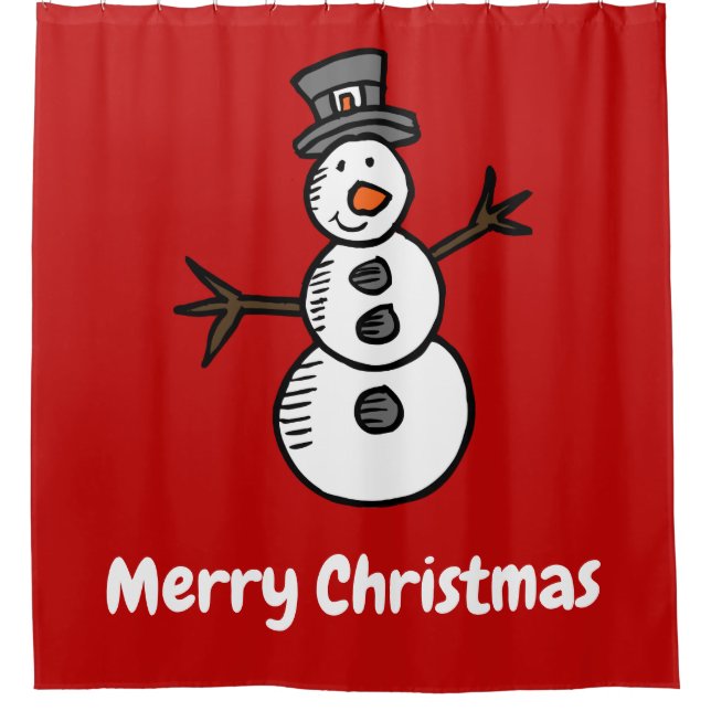 Snowman Duschvorhang (Vorderseite)