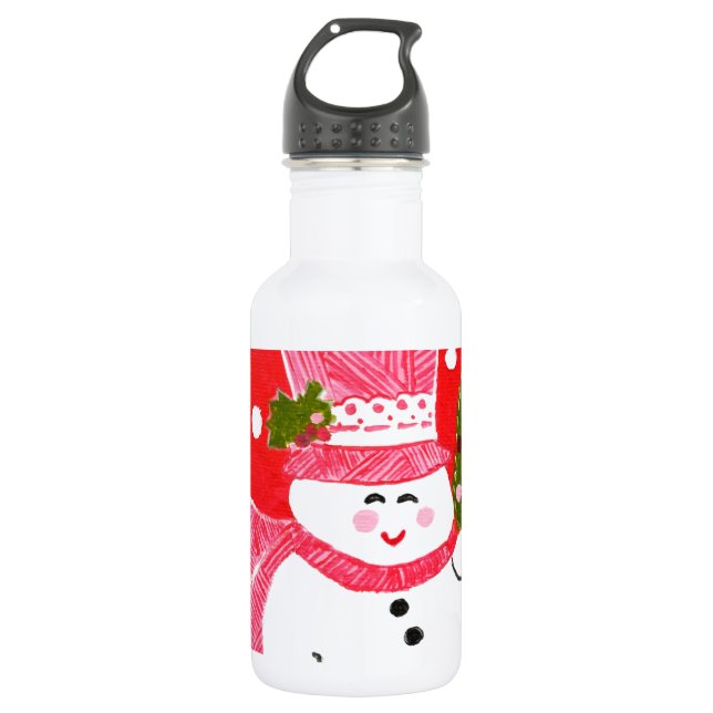 Snowman Edelstahlflasche (Vorderseite)