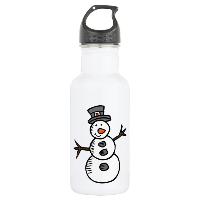 Snowman Edelstahlflasche (Vorderseite)
