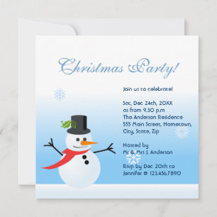 Snowman Einladung