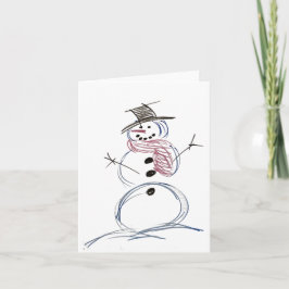 Snowman Epic Joy Weihnachtskarte Dankeskarte