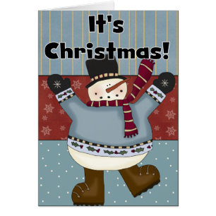 Snowman Es ist Weihnachts-Grußkarten