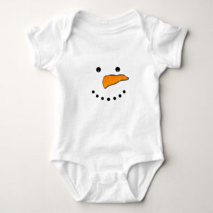 Snowman Face Baby Strampler