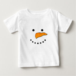 Snowman Face Baby T-shirt