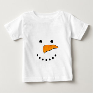 Snowman Face Baby T-shirt