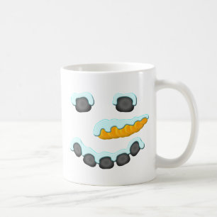 Snowman Face Design Kaffeetasse