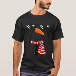 Snowman Face Family Brillen Weihnachten Matching C T-Shirt