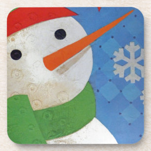 Snowman Face Getränkeuntersetzer
