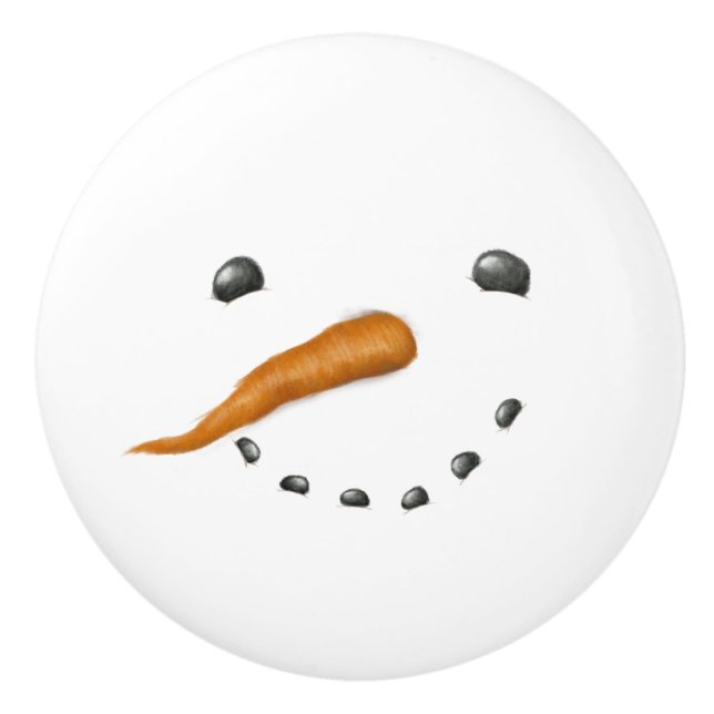 SNOWMAN FACE KERAMIKKNAUF (Vorderseite)