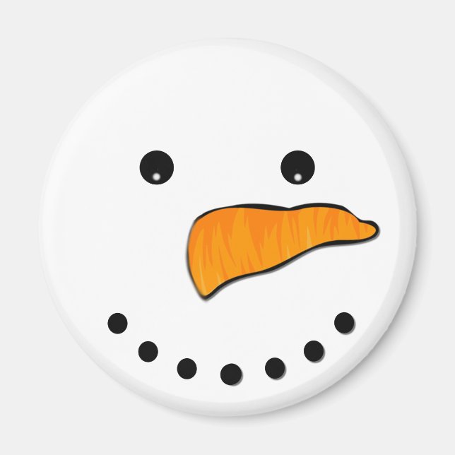 Snowman Face Magnet (Vorne)