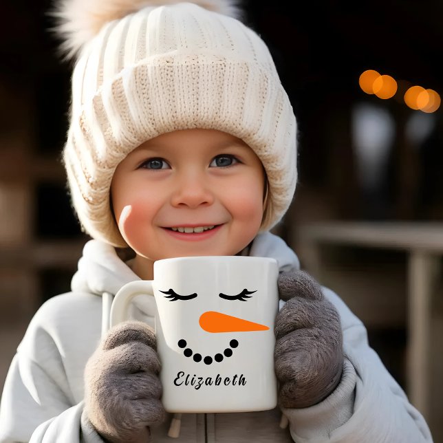 Snowman Face Mug | Musique des fêtes personnalisée (Créateur téléchargé)