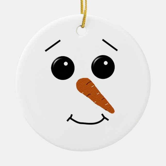 Snowman Face Ornament (Vorne)