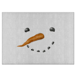 SNOWMAN FACE SCHNEIDEBRETT