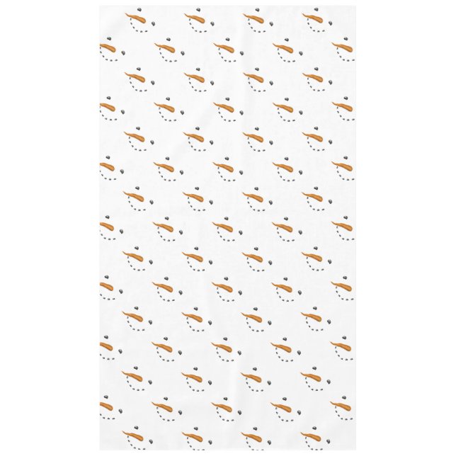 SNOWMAN FACE TISCHDECKE (Vorderseite)