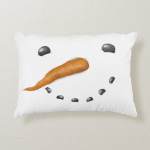 SNOWMAN FACE ZIERKISSEN