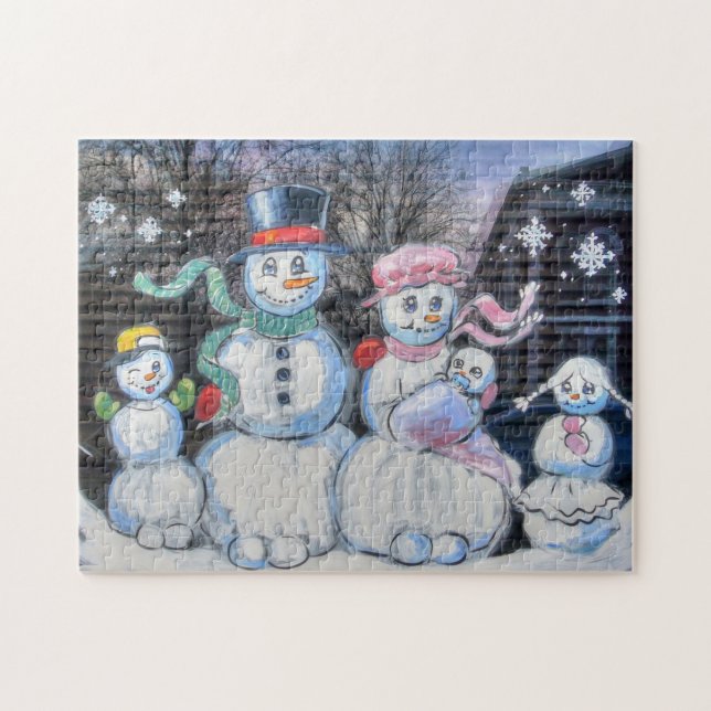 Snowman-Familie (Horizontal)